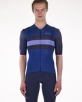 SANTINI Kolesarski dres s kratkimi rokavi - ECO SLEEK NEW BENGAL  - modra