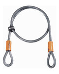 KRYPTONITE Kolesarski dodatki - KRYPTOFLEX 410 LOOPED - srebrna