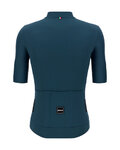 SANTINI Kolesarski dres s kratkimi rokavi - SENSATION - modra