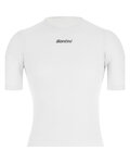 SANTINI Kolesarska  majica s kratkimi rokavi - DELTA - bela