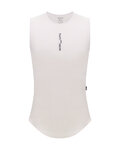 SANTINI Kolesarska  majica brez rokavov - DELTA - bela