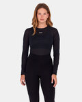 SANTINI Kolesarska  majica z dolgimi rokavi - DRY - črna