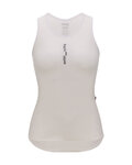 SANTINI Kolesarska  majica brez rokavov - DELTA - bela