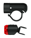 KNOG komplet luči - PLUG TWINPACK - črna
