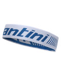 SANTINI Kolesarski trak za lase - HEADBAND - bela/modra