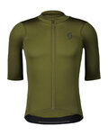 SCOTT Kolesarski dres s kratkimi rokavi - PREMIUM - zelena
