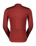 SCOTT Kolesarski dres z dolgimi rokavi poletni - ENDURANCE 10 - bordo