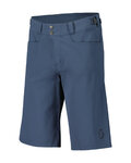 SCOTT Kolesarske kratke hlače brez naramnic - TRAIL FLOW W/PAD - modra