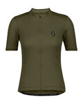 SCOTT Kolesarski dres s kratkimi rokavi - ENDURANCE 10 S/SL W - zelena