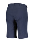 SCOTT Kolesarske kratke hlače brez naramnic - TRAIL FLOW W/PAD - modra
