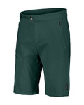 SCOTT Kolesarske kratke hlače brez naramnic - EXPLORAIR LIGHT - zelena