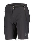 SCOTT Kolesarske kratke hlače brez naramnic - EXPLORAIR LIGHT - črna