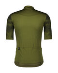 SCOTT Kolesarski dres s kratkimi rokavi - GRAVEL 10 - zelena
