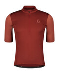 SCOTT Kolesarski dres s kratkimi rokavi - GRAVEL 10 - bordo
