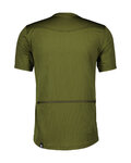 SCOTT Kolesarski dres s kratkimi rokavi - GRAVEL 20 - zelena