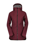 SCOTT nepremočljiva jakna - TECH COAT 3L W - rdeča