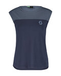 SCOTT Kolesarska  majica s kratkimi rokavi - TRAIL FLOW W - modra