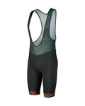 SCOTT Kolesarske kratke hlače z naramnicami - TEAM - zelena/črna