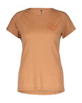 SCOTT Kolesarska  majica s kratkimi rokavi - DEFINED MERINO TECH SS W - oranžna