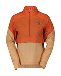 SCOTT Kolesarska  vetru odporna jakna - ENDURANCE ANORAK WB W - oranžna/bež