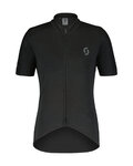 SCOTT Kolesarski dres s kratkimi rokavi - GRAVEL MERINO - črna