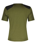 SCOTT Kolesarski dres s kratkimi rokavi - DEFINED TECH SS - zelena/črna