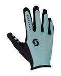 SCOTT Kolesarske  rokavice z dolgimi prsti - TRACTION - svetlo modra/črna