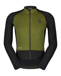 SCOTT Kolesarska  vetru odporna jakna - RC PRO WARM HYBRID GTX WS - zelena/črna