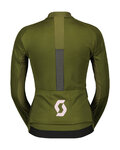 SCOTT Kolesarska  vetru odporna jakna - RC PRO WARM GTX WS W - zelena/rožnata