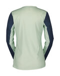 SCOTT Kolesarski dres z dolgimi rokavi poletni - TRAIL VERTIC LS W - zelena/modra