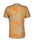 SCOTT Kolesarska  majica s kratkimi rokavi - DRI TIE DYE - bež/oranžna