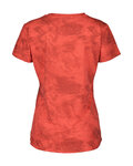 SCOTT Kolesarska  majica s kratkimi rokavi - DRI TIE DYE W - rdeča