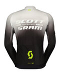 SCOTT Kolesarski dres z dolgimi rokavi poletni - SCOTT-SRAM PRO - črna/bela