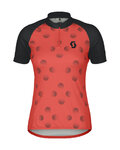 SCOTT Kolesarski dres s kratkimi rokavi - ENDURANCE 30 - črna/rdeča