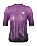 SCOTT Kolesarski dres s kratkimi rokavi - ULTD SL W - vijolična/črna