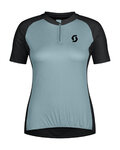 SCOTT Kolesarski dres s kratkimi rokavi - ENDURANCE 20 W - modra/črna