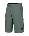 SCOTT Kolesarske kratke hlače brez naramnic - TRAIL VERTIC W/PAD - zelena
