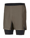 SCOTT Kolesarske kratke hlače brez naramnic - HYBRID ENDURANCE TECH - siva/črna