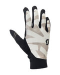 SCOTT Kolesarske  rokavice z dolgimi prsti - TRACTION LF - bela/črna/siva