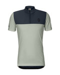 SCOTT Kolesarski dres s kratkimi rokavi - ENDURANCE LT - siva/modra