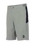 SCOTT Kolesarske kratke hlače brez naramnic - VERTIC LT W/PAD - siva/modra