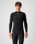 CASTELLI Kolesarska  majica z dolgimi rokavi - FLANDERS WARM - črna