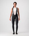 CASTELLI Kolesarske dolge hlače z naramnicami - MENO WIND W - črna