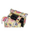 BASIL Kolesarska  torba - BLOOM DOUBLE BAG MIK - rumena/rdeča