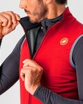 CASTELLI Kolesarski brezrokavnik - PERFETTO VEST - rdeča