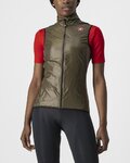 CASTELLI Kolesarski brezrokavnik - ARIA W VEST - zelena
