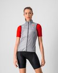 CASTELLI Kolesarski brezrokavnik - ARIA W VEST - srebrna