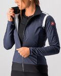 CASTELLI Kolesarska  podaljšana jakna - ALPHA ROS 2 W LIGHT - modra