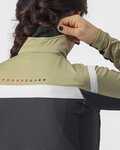 CASTELLI Kolesarska  podaljšana jakna - ALPHA ROS 2 W LIGHT - svetlo zelena