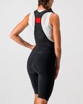 CASTELLI Kolesarske kratke hlače z naramnicami - OMLOOP NANO W - črna